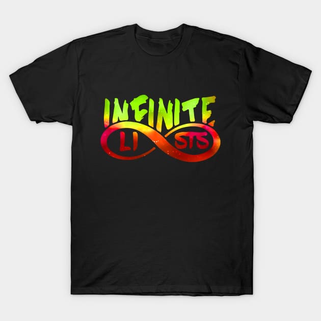 infinite lists merch T-Shirt by NewMerch